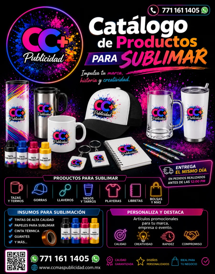 Catálogo de productos para sublimar de CC+ Publicidad